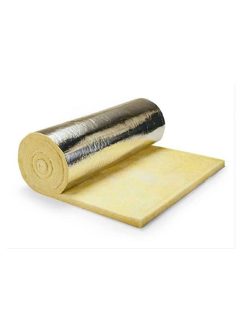 AL RAMIZ - Fiberglass insulation Roll with Aluminum foil 1 inch 20M - Image 1