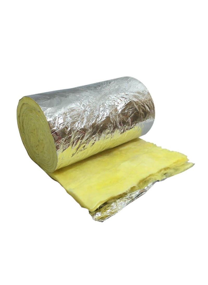 AL RAMIZ - Fiberglass insulation Roll with Aluminum foil 1 inch 20M - Image 1