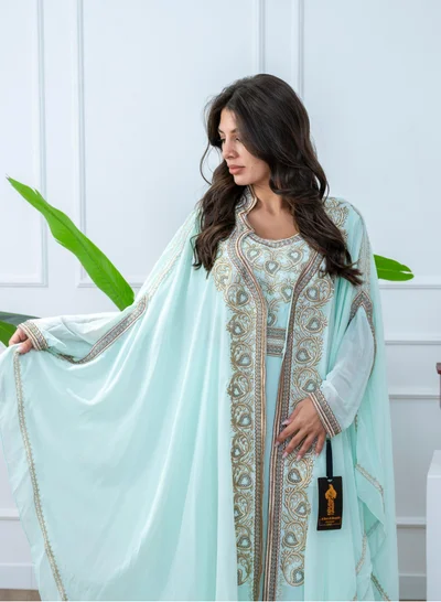 AL BENT AL SHARQIEH belted women kaftan dress