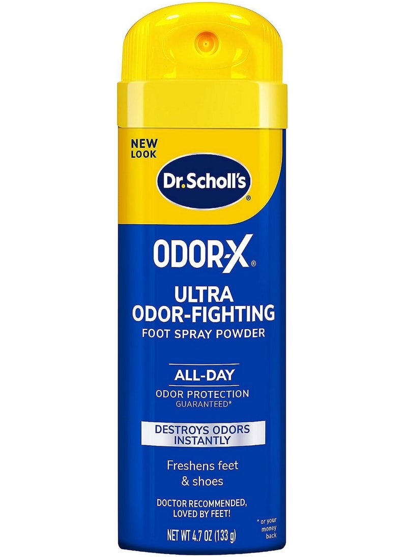 Dr. Scholl's Odor-X Ultra Odor-Fighting Foot Spray Powder And Sweat Absorption 133 G  - Image 1