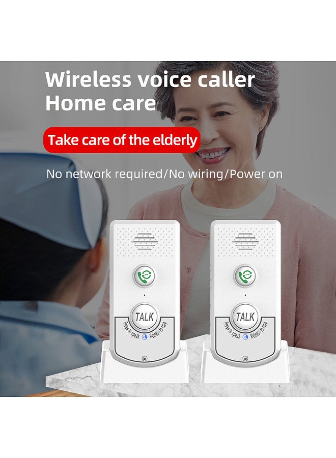2 Pack Intercoms Wireless for Home Voice Bidirectional Caller Home Ultra Long Distance Portable Wireless Voice Interphone  - Image 4