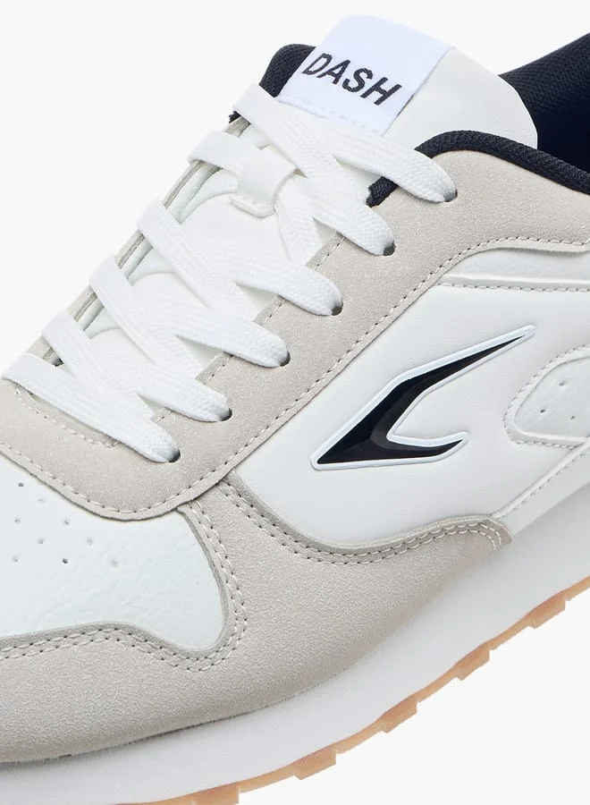 Dash Men Panelled Lace-Up Sneakers