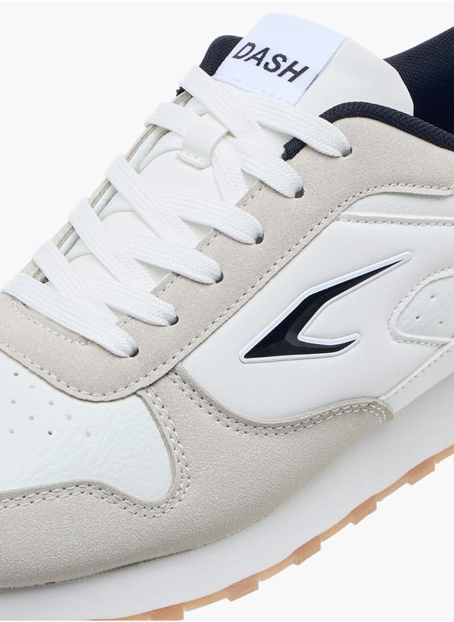 Dash Men Panelled Lace-Up Sneakers  - Image 4