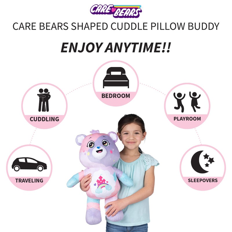Franco Care Bears Kids Bedding Super Soft Plush Cuddle Pillow Buddy, One Size, By Franco  - Image 3