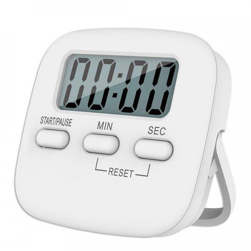 ATETO Digital Kitchen Timer Stopwatch Timer Clock with Loud Alarm and Magnetic Stand for CookingKidsTeacherShowerBathroomOven Back Stand Hanging Hole Pack of 1 Multicolor - Image 1
