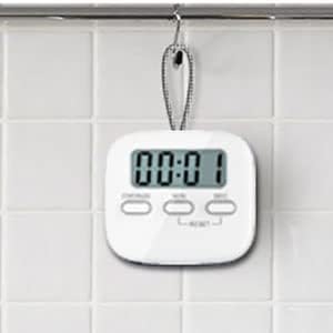 ATETO Digital Kitchen Timer Stopwatch Timer Clock with Loud Alarm and Magnetic Stand for CookingKidsTeacherShowerBathroomOven Back Stand Hanging Hole Pack of 1 Multicolor - Image 3
