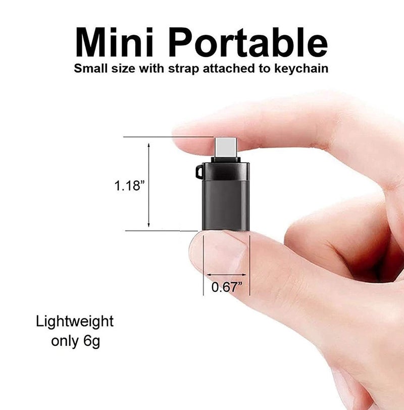 SENBON SENBUN Type C OTG Adapter, USB to Type C, Compatible with All Type C Devices (Multicolor) - Image 5