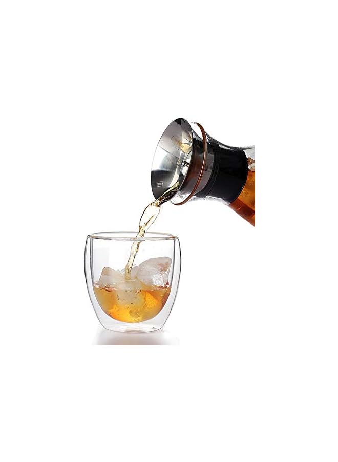 S-TOP Double Wall Thermo Insulated Glass Espresso Cups Set of 2, Glasses Cups for Coffee,Latte,Lungo,or Americano,Milano,250ml 8.5 Ounce - Image 3