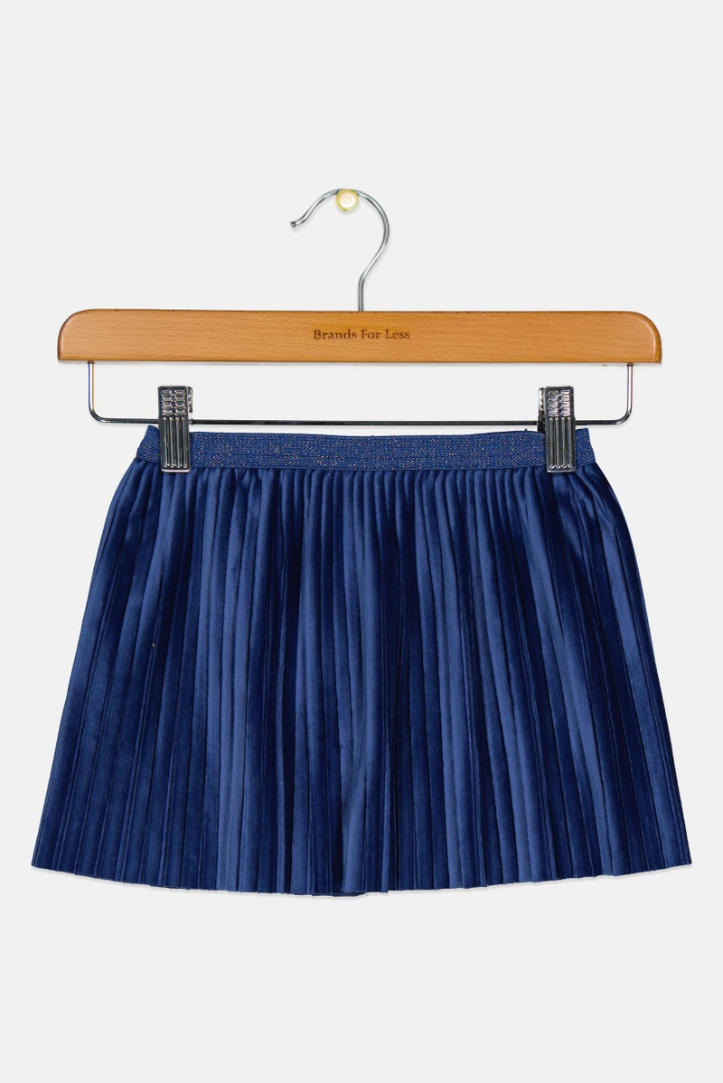 Gingersnaps Toddlers Girl Pull On Plain Mini Skirts, Navy - Image 1
