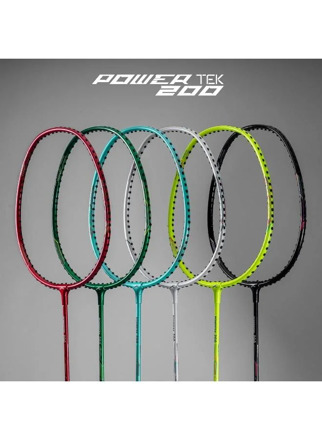 HUNDRED  Hundred Powertek 200 Pro Graphite Strung Badminton Racket With Head Cover  | Best Price UAE