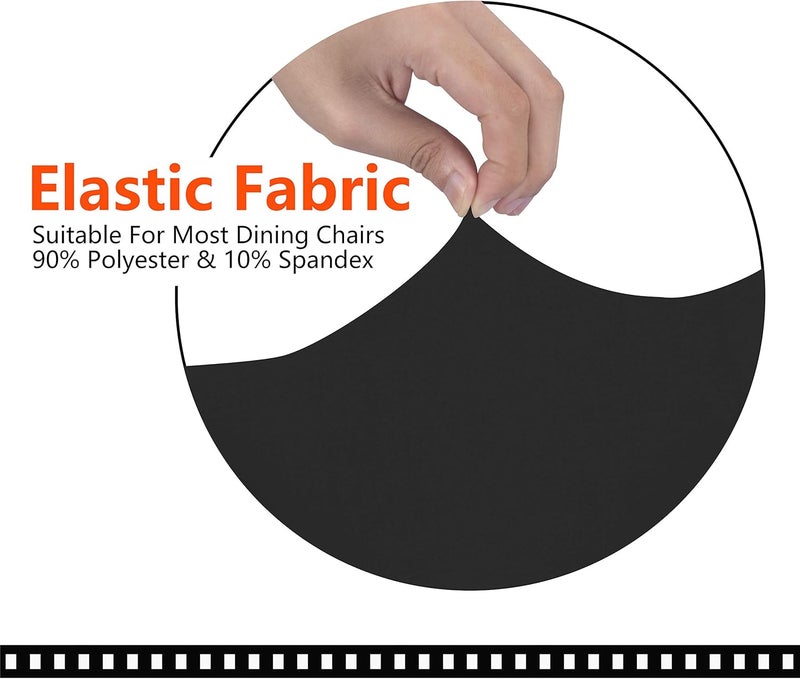 SARAFLORA Office Chair Cover- Medium, Black- Removable Computer Chair Cover for Office Chair with Zipper for Universal Rotating Chair Desk Chair Cover High Back Chair Seat Washable Protector for Pets - Image 3