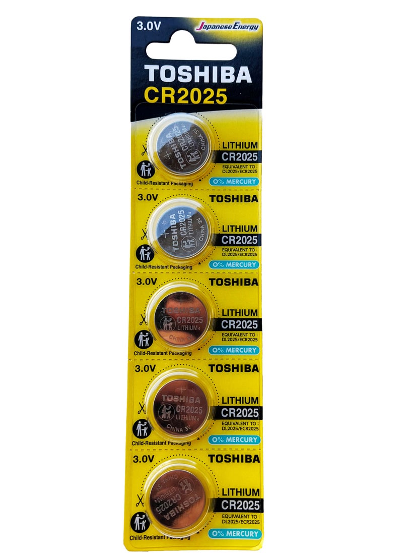 10 Pieces CR2025 Lithium Coin Cell Battery 3.0V