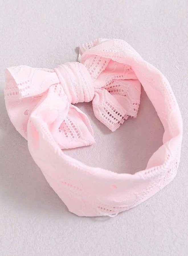 زيوري ربطة شعر زيوري الوردية الأنيقة للأطفال حديثي الولادة، عمامة مرنة ناعمة، ربطات شعر للأطفال، أغطية رأس، إكسسوارات شعر للبنات الصغيرات - Image 4