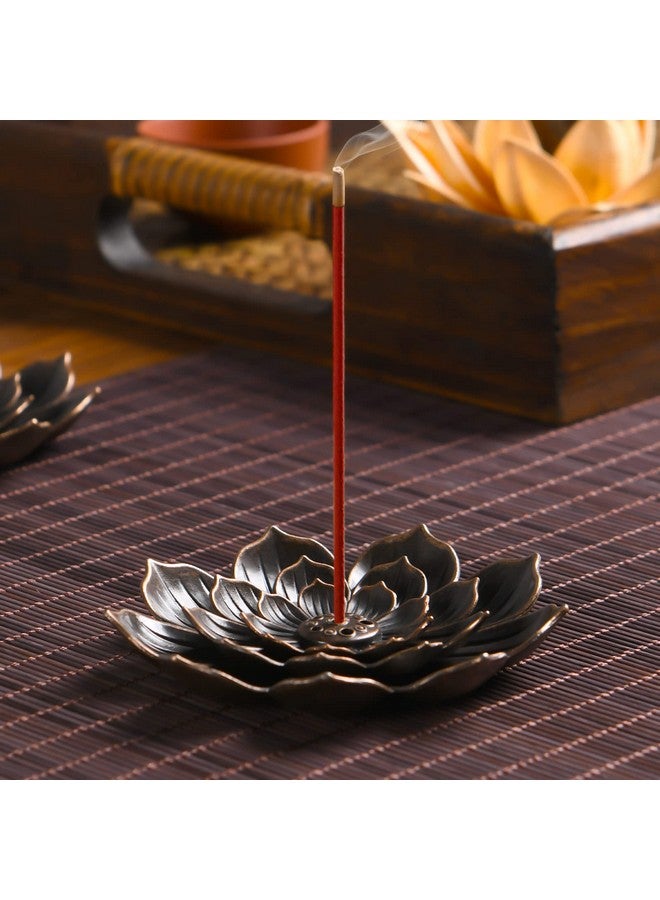 SLKIJDHFB SLKIJDHFB Incense Burner - Lotus Stick Incense Holder 6 Incense Holes with Detachable Ash Catcher 2Pcs  - Image 5