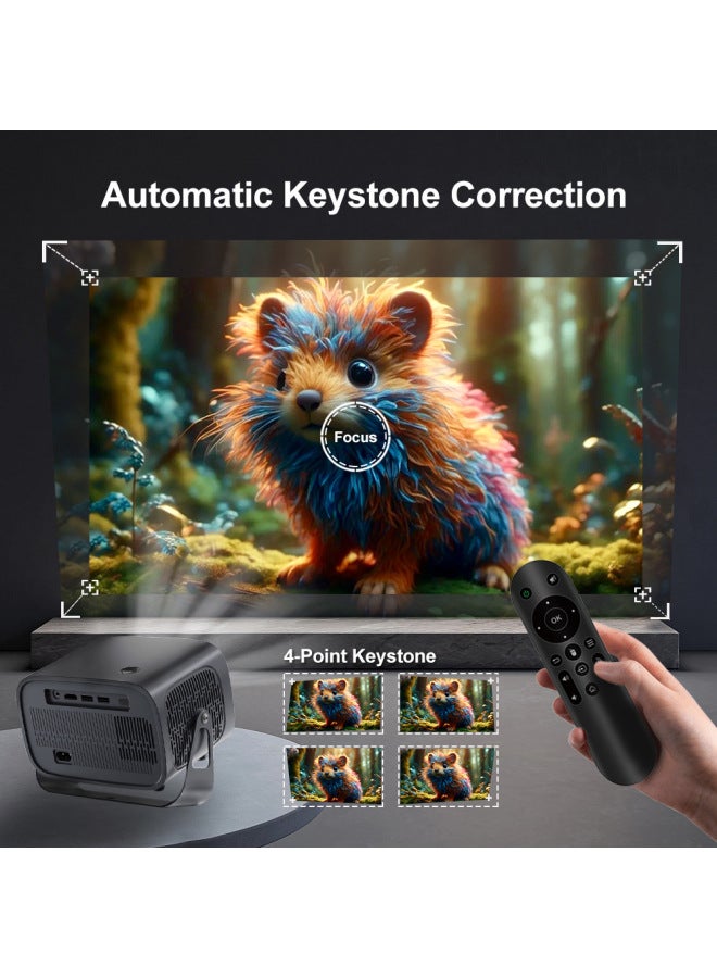 A10 Projector For Home Use, High-definition 4k, Electric Focus, Wifi, Android, Portable, Small Mini Projector - Image 3