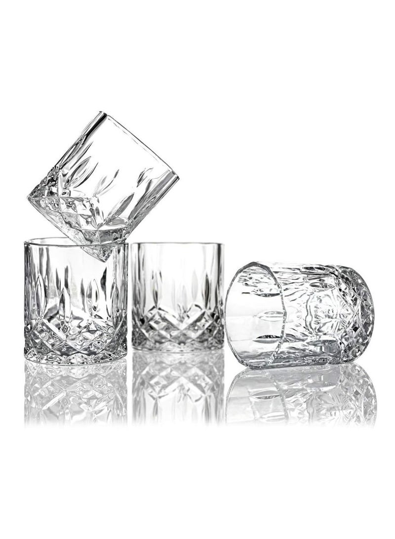 Vitacelli Italian Premium Old Fashioned Crystal  Glass Set 6, 225 ML, Transparent - Image 1