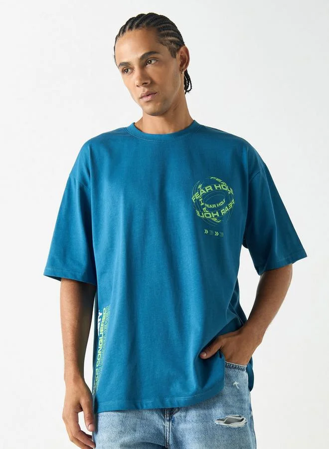 SP Characters  Rick and Morty Print Crew Neck T-shirt with Short Sleeves for Men | Best Price UAE