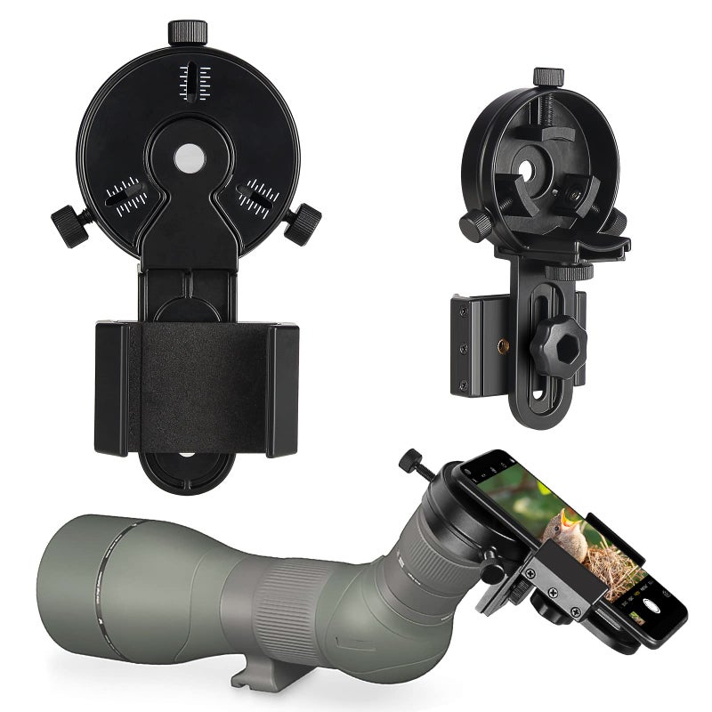 CELTICBIRD - Upgrade Smartphone Scope Adapter Spotting Scope Phone Adapter - Precision Metal Telescope Phone Mount for Spotting Scopes, Binoculars, Monocular, Telescope, Microscope - Image 1