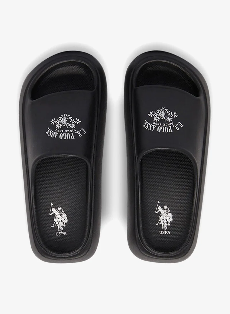Women's Black Slides - High-Quality Sole Lightweight Shoes & Trendy Design Shoes