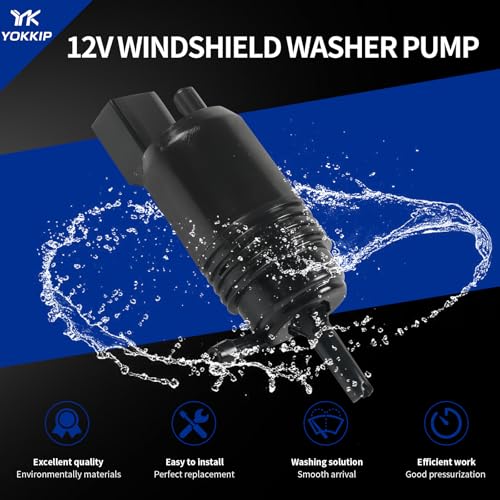 YOKKIP Windshield Washer Pump - Replacement for Chevy Silverado 1500, 2500, 3500, GMC Acadia, Sierra 1500, 2500, 3500, Cadillac CT6, XT4, XT5 Washer Fluid Pump Replaces OEM: 22999423, 84518407 - Image 4