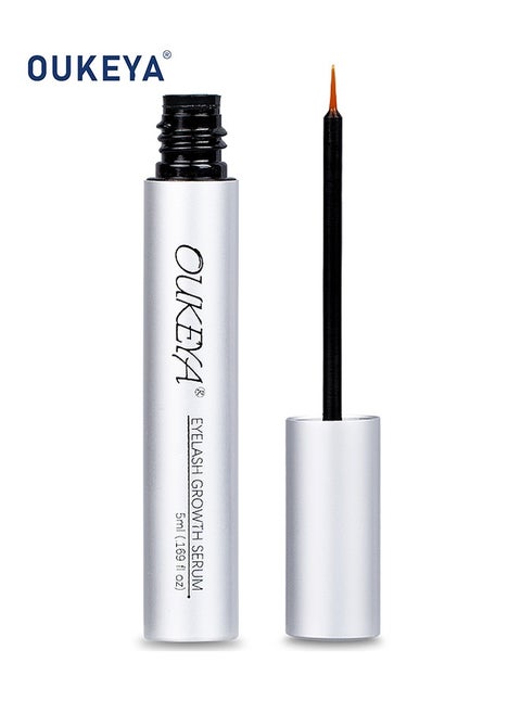 Advanced Eyelash Growth Serum 5ml, Eyelash Enhancing Serum, Appearance of Longer and Thicker Eyelashes, Enhances and Protect Against Breakage, Improving Flexibility