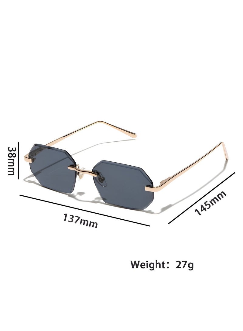 RITY Men & Women Sunglasses with Elegant Metal Frame and Polarized Lenses | Full UV Protection | Luxury Fashion Eyewear for Driving, Travel, Beach & Outdoor Activities | Stylish & Lightweight Design - Image 5