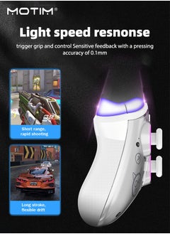 Motim Wireless Gamepad Compatible with Switch/Steam/PC/Android/IOS, Adjustable RGB Lighting Gaming Controller, Programmable Gamepad, Hall Effect Trigger, Turbo, Simulate True Vibration and Precise Button  - Image 3