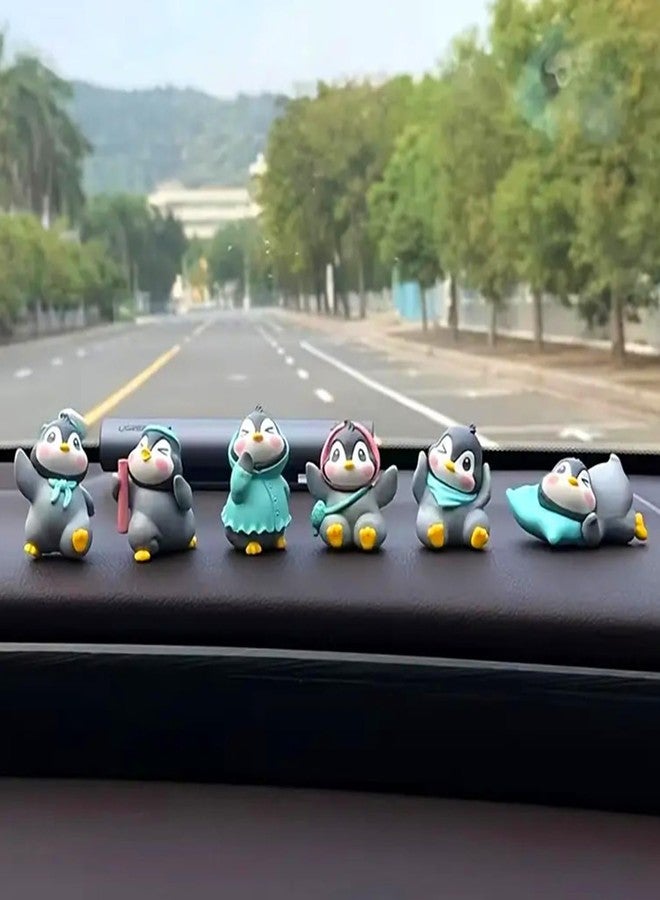 ascension Set of 6 Pieces Cute Miniature Penguin for Home, Garden, Living Room, Car Dashboard, Restaurant Decoration and Cake Decoration Items Penguin Miniatures Unique Gifts - Image 2