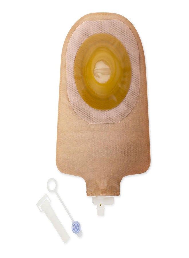 Hollister 8497 Premier 1-Piece 9” Urostomy Pouch & Convex Flextend Barrier, Pack of 5, Beige, Pre-Sized 1-3/8” Opening - Image 1