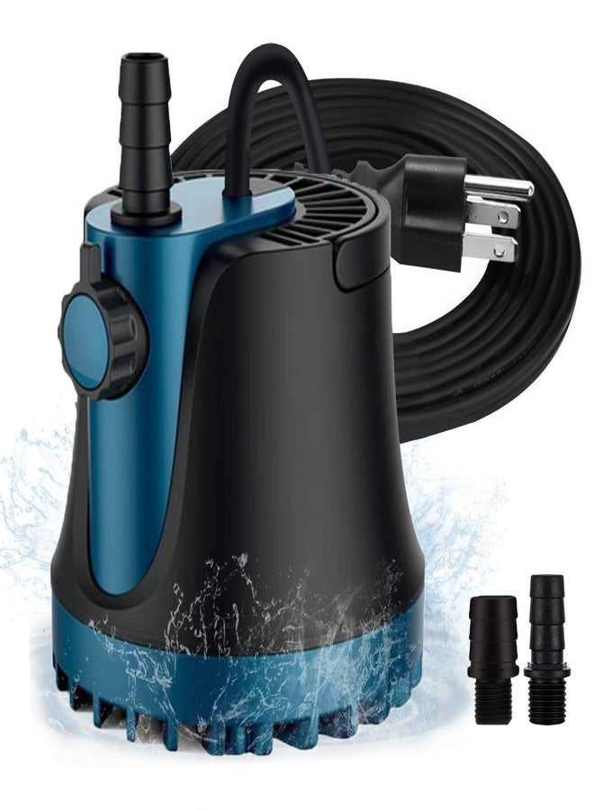 LEDGLE Submersible Pump with Adjustable Flow Rate, LEDGLE Aquarium Fountain Pump, Ultra Quiet Water Pump for Pool, Fish Tank, Pond, Hydroponics, Ultra-low Water Level with High Lift (400GPH, 25W) - Image 1