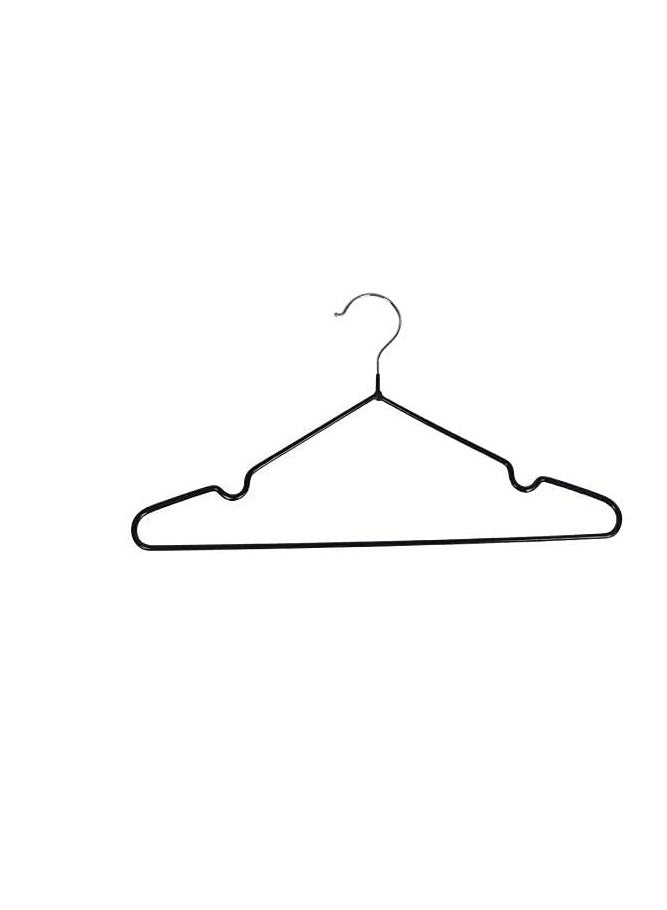 10-Piece Metal Wire Hanger Black/Silver 40x22 cm - Image 3