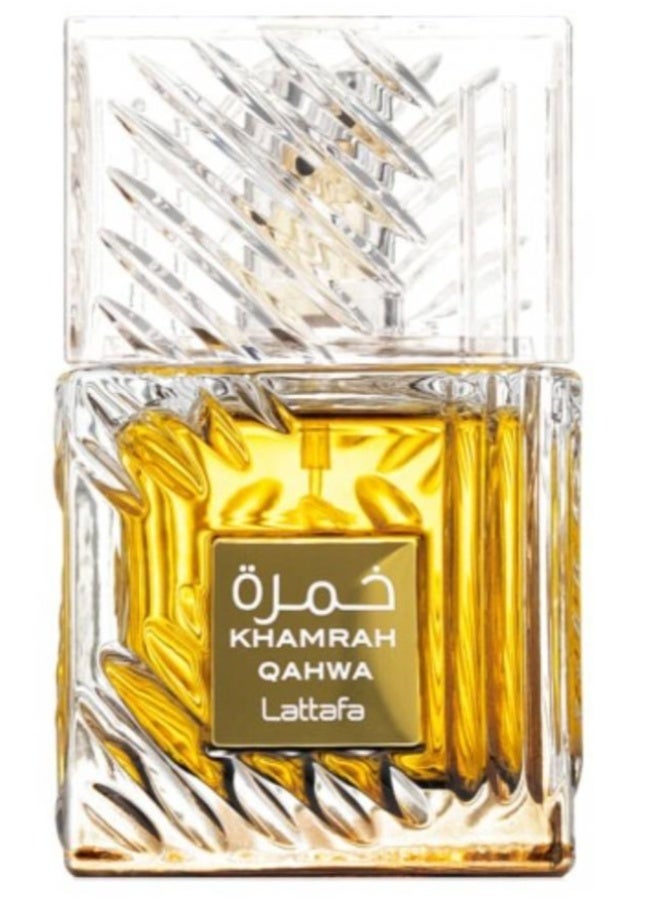 Lattafa Khamrah Qahwa Eau De Parfum by Lattafa - Unisex Fragrance - Warm Coffee, Spice & Caramel Aroma - Image 1