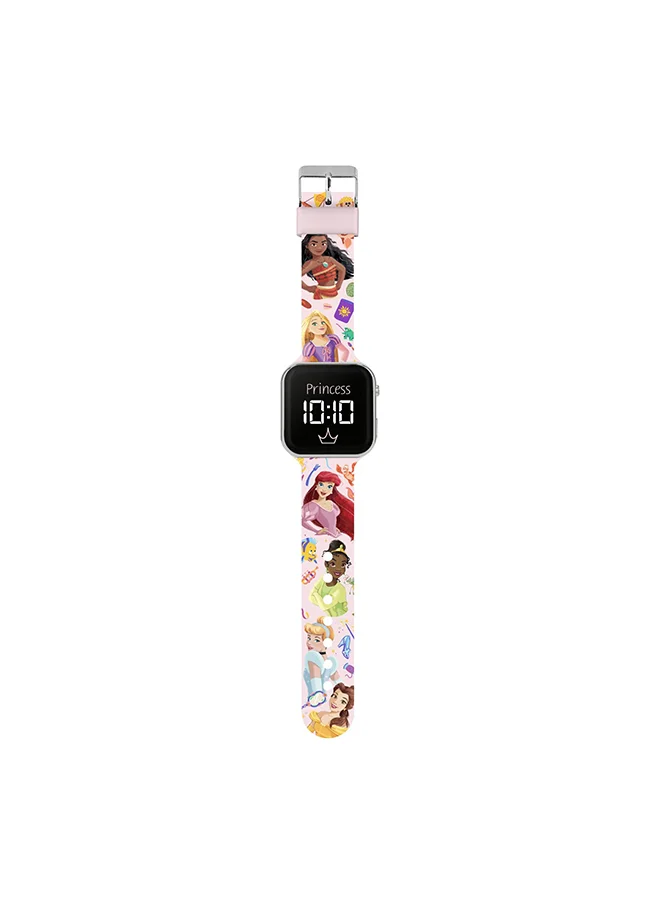 ديزني Girls Digital Square Shape Silicone Wrist Watch - PN4598 - 35 Millimeter
