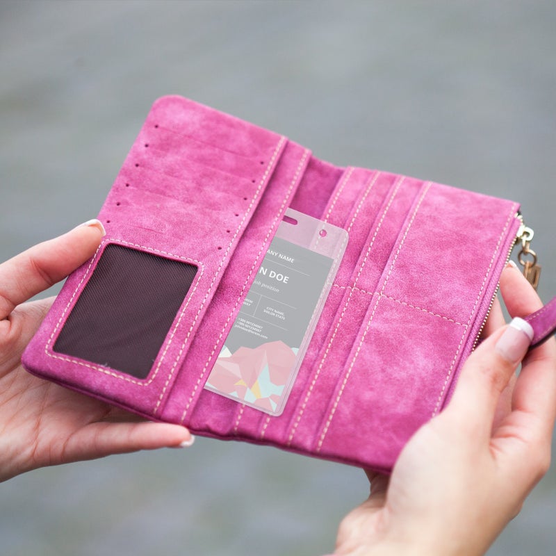 10pcs بطاقات العمل Cover Cover Cover Cover حامل بطاقات واضحة حامل شارة واضحة - Image 1