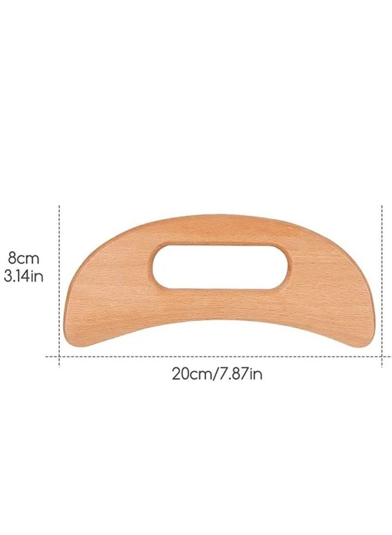 Versatile Natural Wood Massage Tool to Eliminate Cellulite