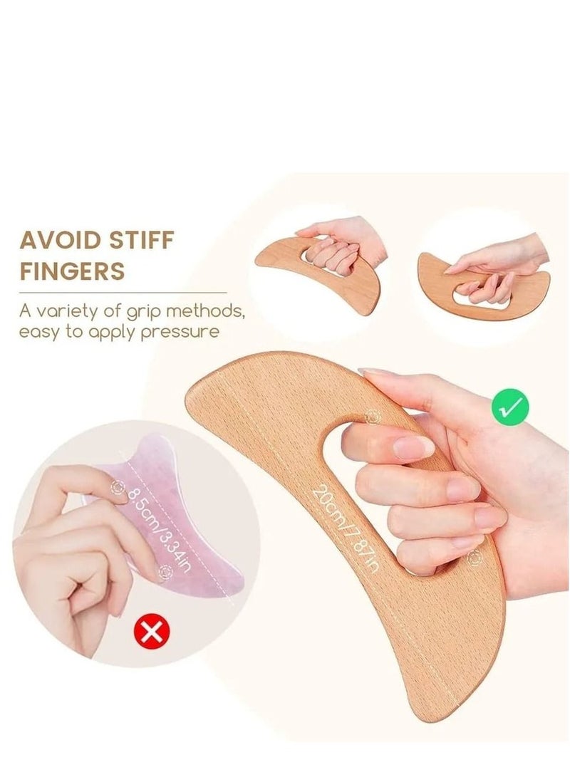 Versatile Natural Wood Massage Tool to Eliminate Cellulite