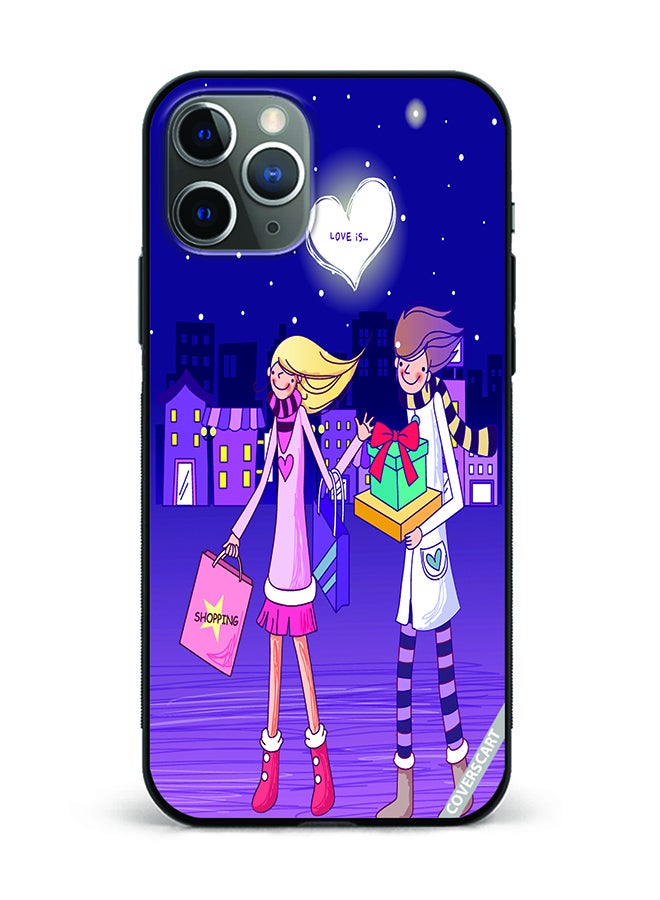 Protective Case Cover For Apple iPhone 11 Pro Love Is Shopping Design Multicolour