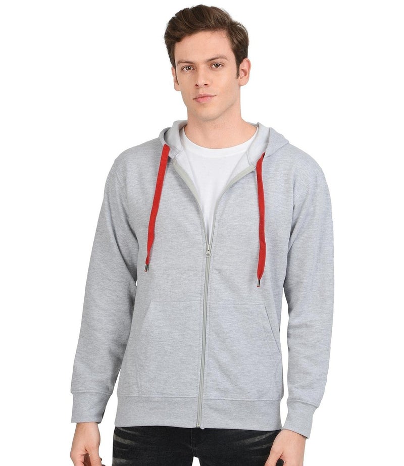 Scott International Men's Cotton Hooded Hoodie (sc-sshz10-M_Grey_Medium) - Image 1