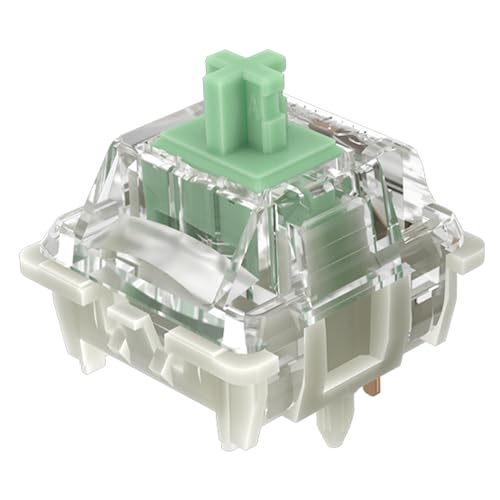 GATERON Baby Kangaroo 2.0 Keyboard Switches, Heavy Tactile RGB LED 5 Pin Green 22mm Dual-Stage Spring Factory Pre-lubed 59gf Key Switches for MX Mechanical Keyboard(35PCS) - Image 1