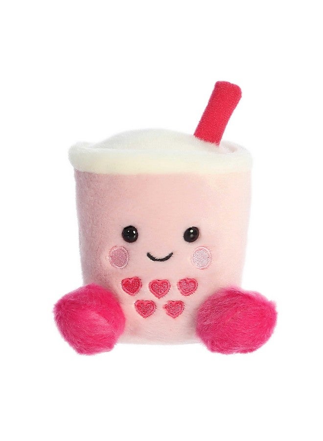 Aurora® Adorable Palm Pals™ Tangy Heart Boba™ Stuffed Animal - Pocket-Sized Play - Collectable Fun - Pink 5 Inches - Image 1