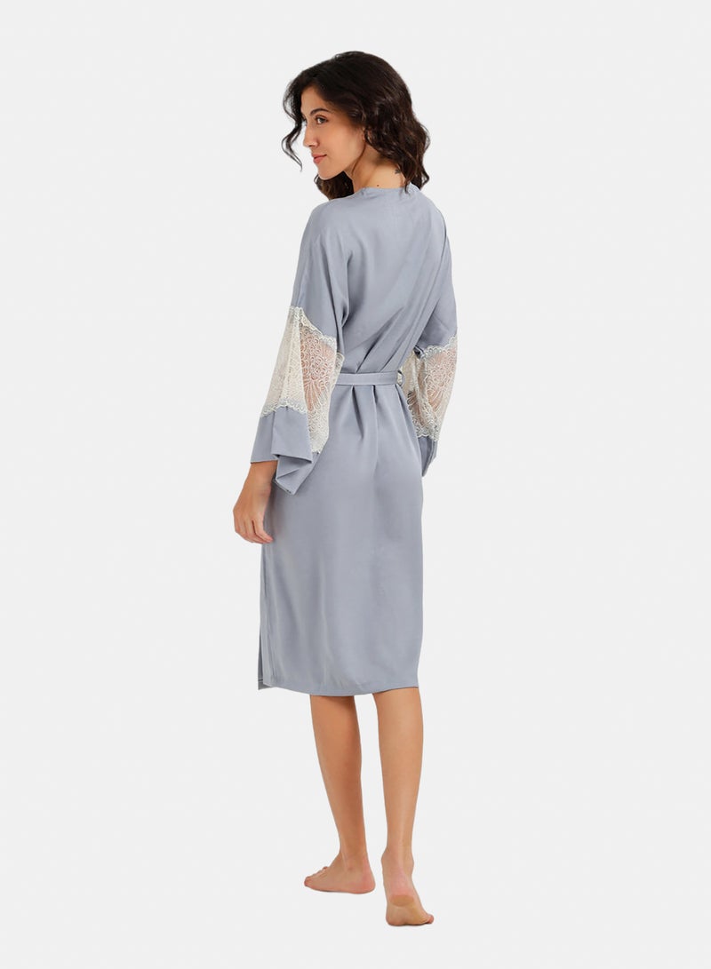 Carina Embroidered Nightgown Set - Image 4
