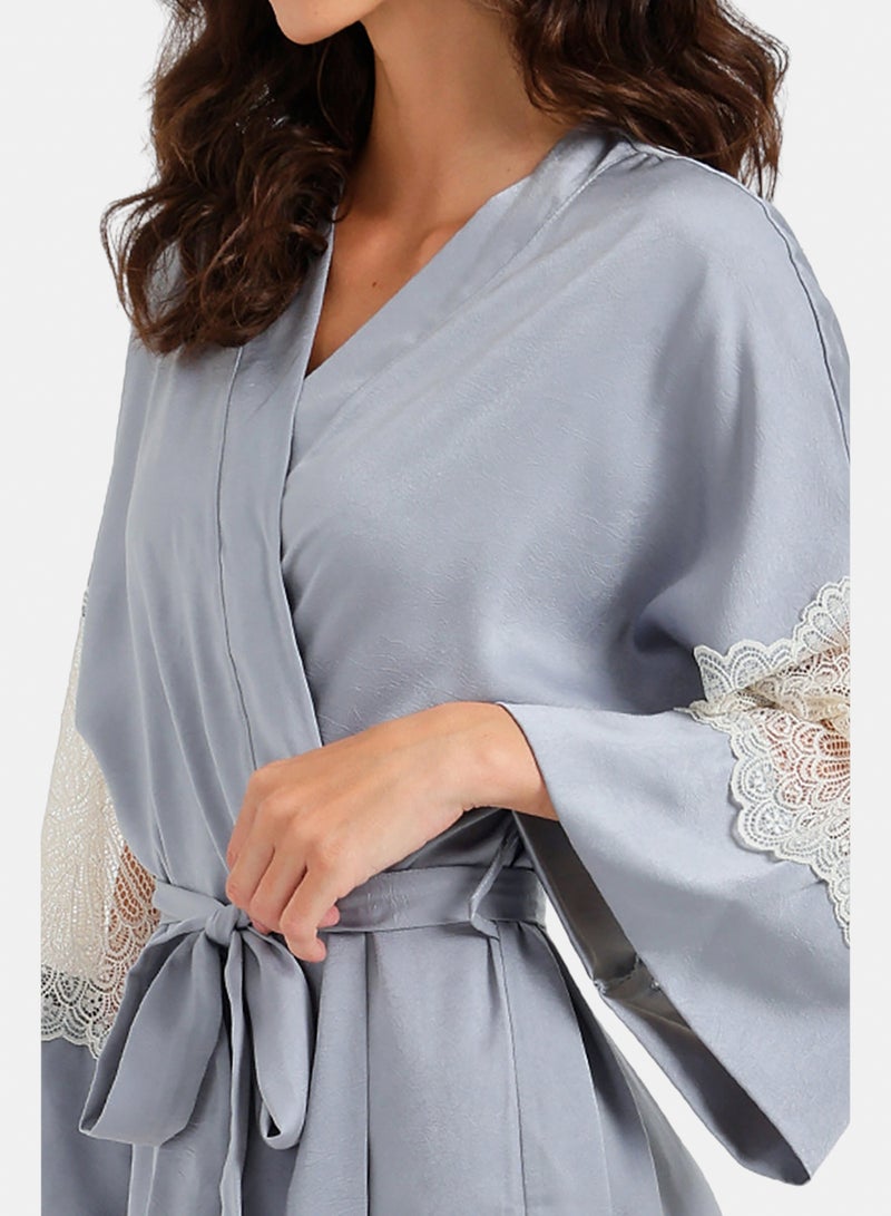 Carina Embroidered Nightgown Set - Image 5