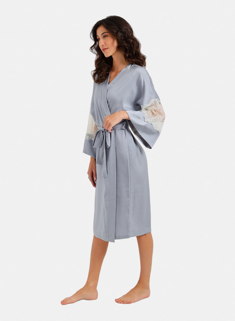 Carina Embroidered Nightgown Set - Image 3