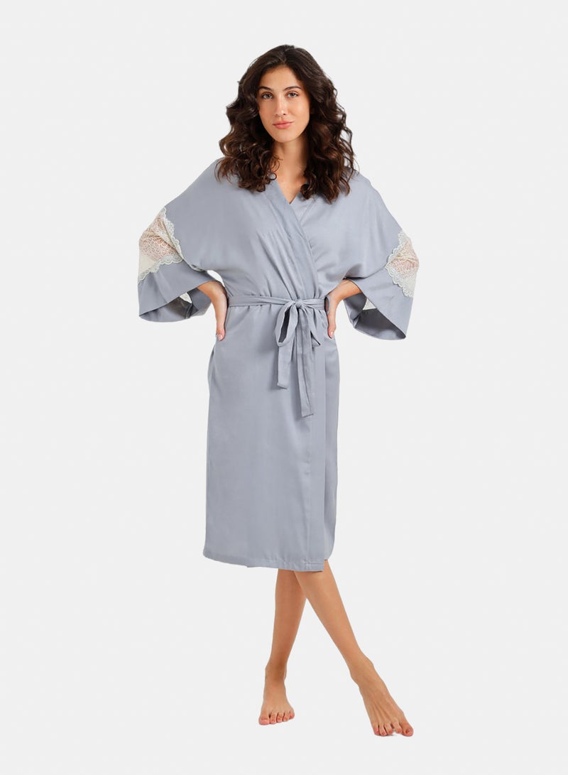 Carina Embroidered Nightgown Set - Image 1
