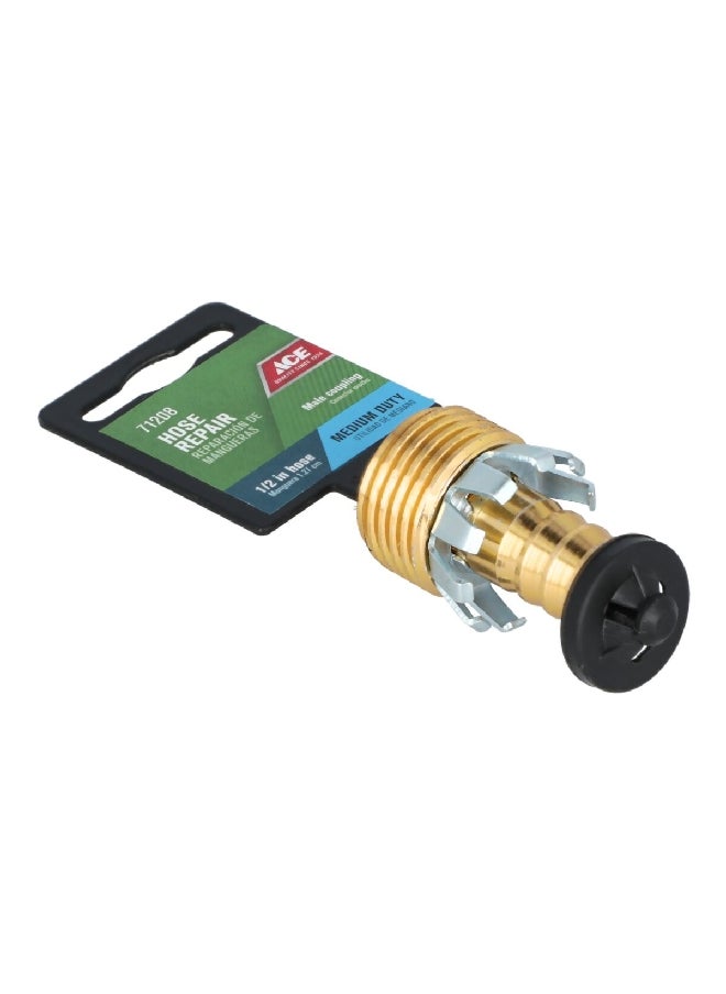 ACE Hose Repair Male Coupling Gold and Silver 0.5 Inch 25Z1/2A  - Image 4