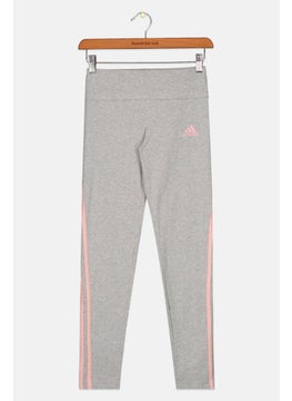 Adidas Kids Girl Sportswear Training Leggings, Grey  - Image 2