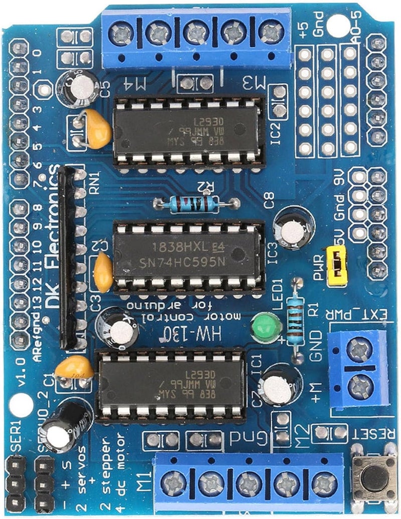 LiebeWH Motor Drive Expansion Board, L293D, DC Motors, High Voltage 36V, Ideal for Robotics & Electronics Projects - Image 3