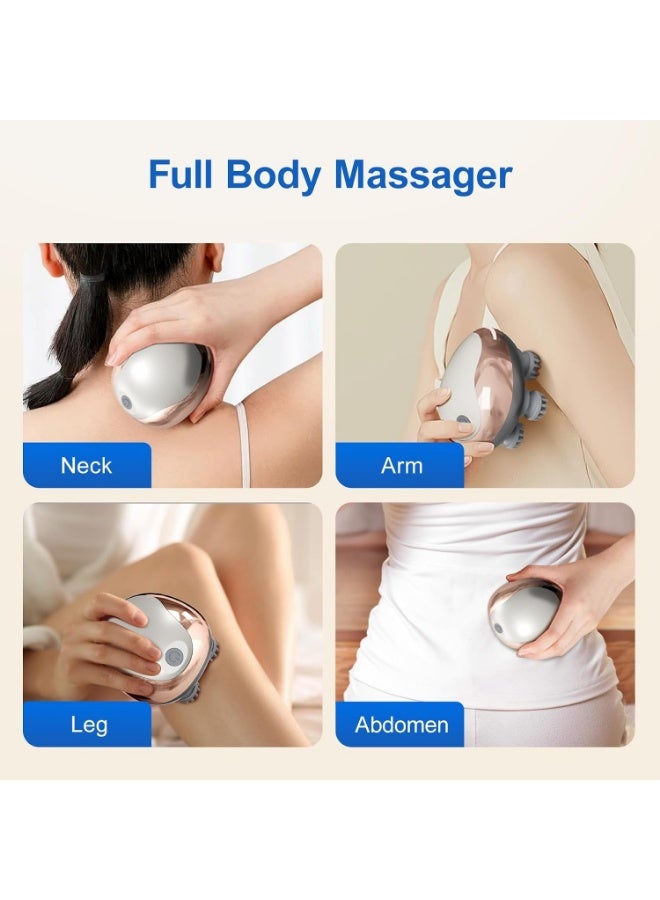 Electric Cordless Hair Scalp Massager with Kneading with 4 Heads 96 Nodes, Handheld Portable Head Massager for Hair Growth, Deep Relaxation & Clean,Ideal Gifts for Women, Men, Pets - Image 2