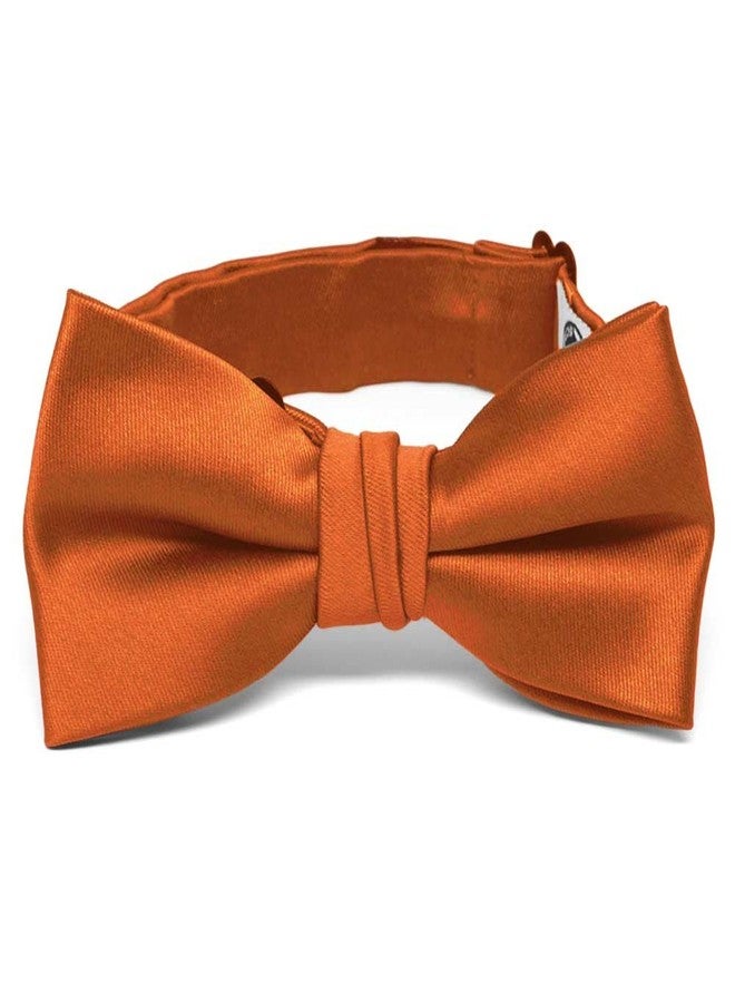 tiemart Boys' Premium Bow Tie (Burnt Orange) - Image 1