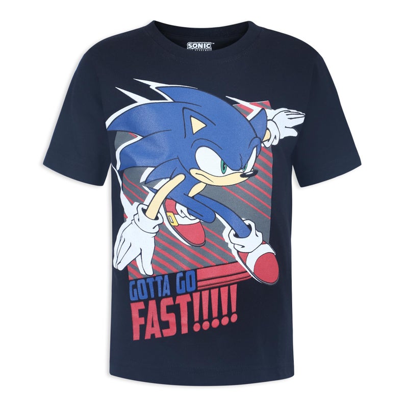 SEGA Sonic The Hedgehog Boys 2 Pack Short Sleeve T-Shirts for Little and Big Kids Black/Grey - Image 5